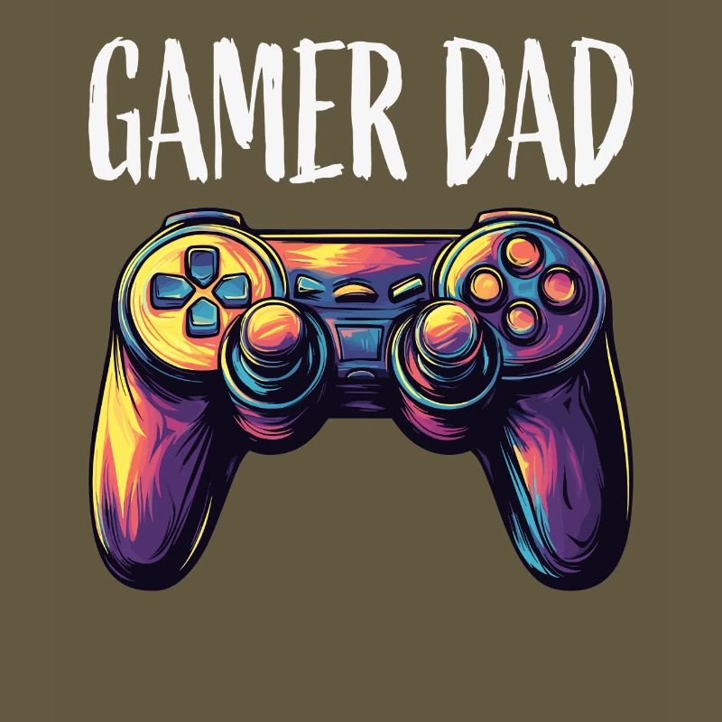 Gamer Dad Controller Neon