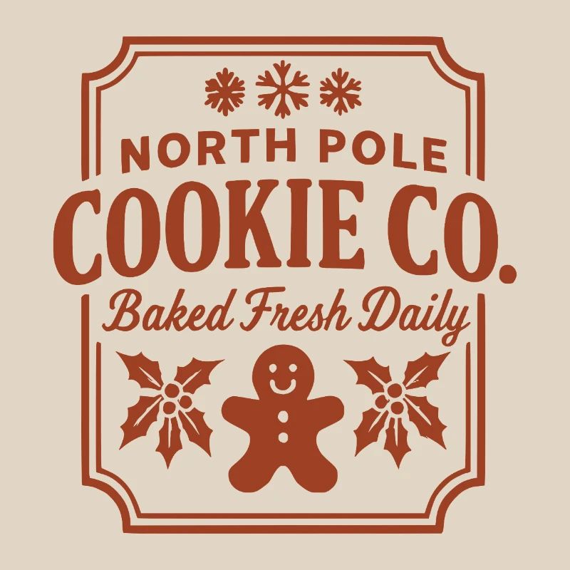 North Pole Cookie Co Cookie Logo