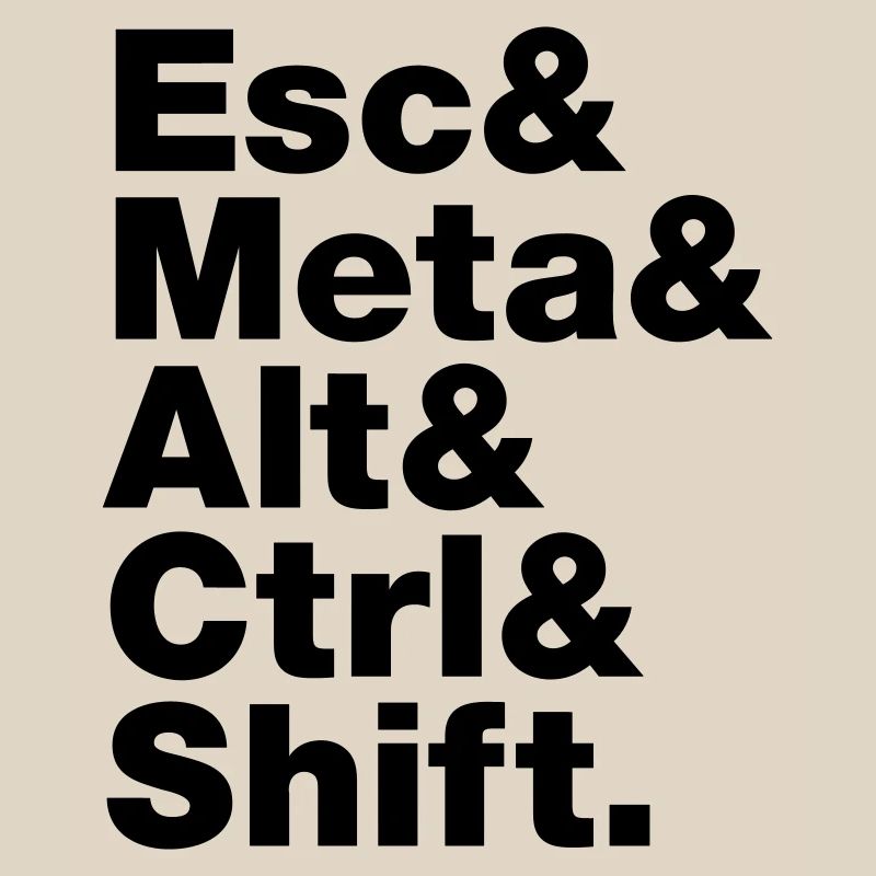 Esc & Meta & Alt & Ctrl & Shift
