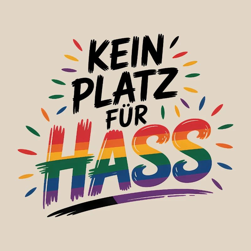 No Place for Hate - Cool Pride Logo