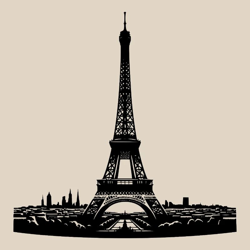 French eye-catcher Eiffel Tower typical Paris
