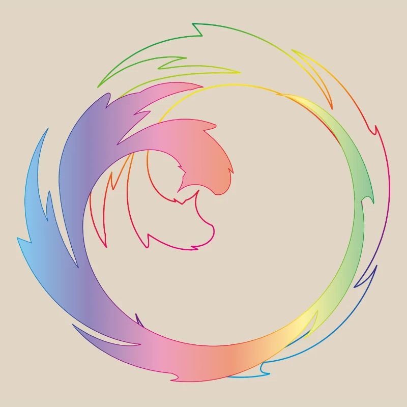 Creative color wheel as a dynamic design frame