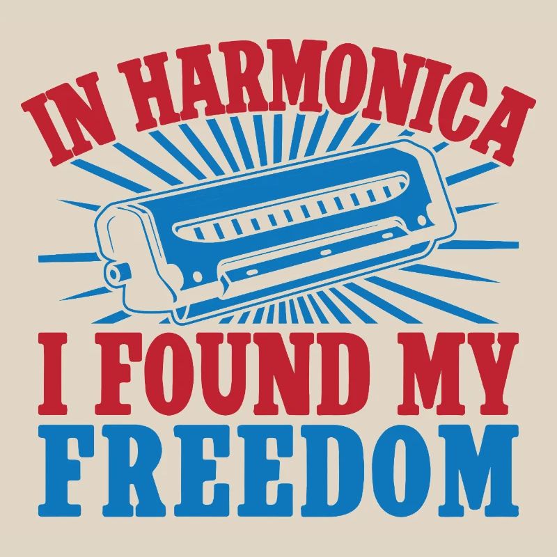 Funny Harmonica Player Found My Freedom Harmonica