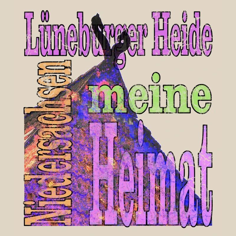 Lüneburger Heide mit Text