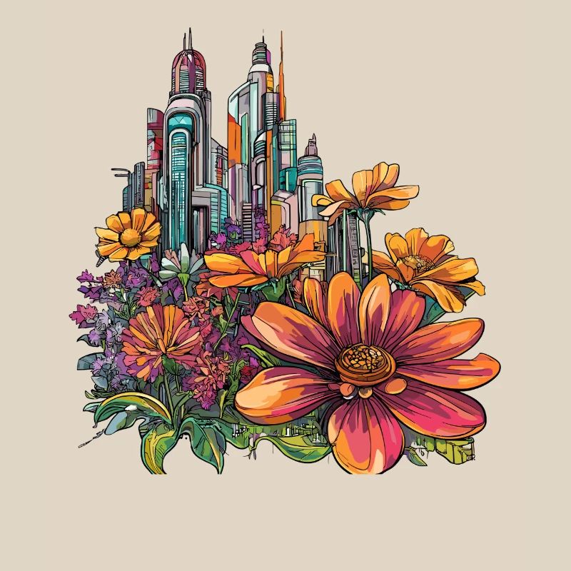 Blooming Skyline Color Explosion