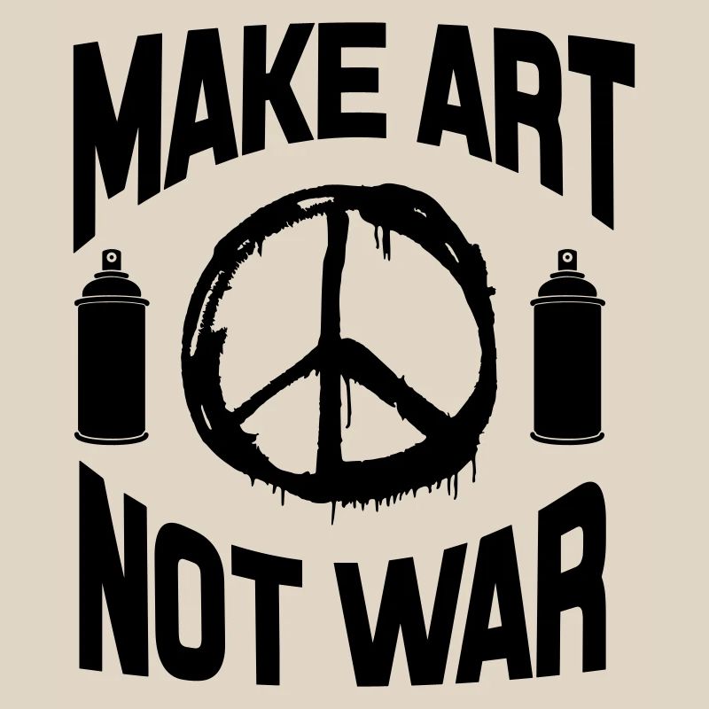 Make Art Not War – Friedens-Graffiti-Spraydose