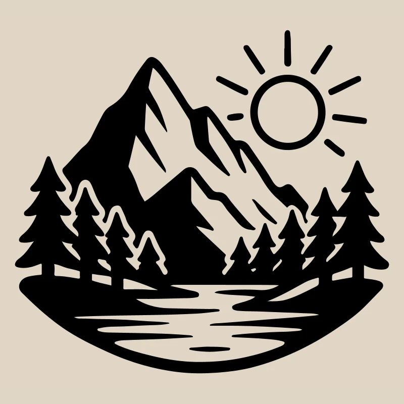 Mountains Landscape Forest Nature