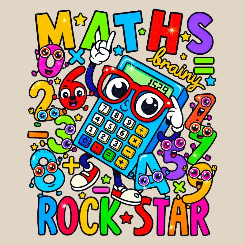 Math Rock Star Rechner Neon