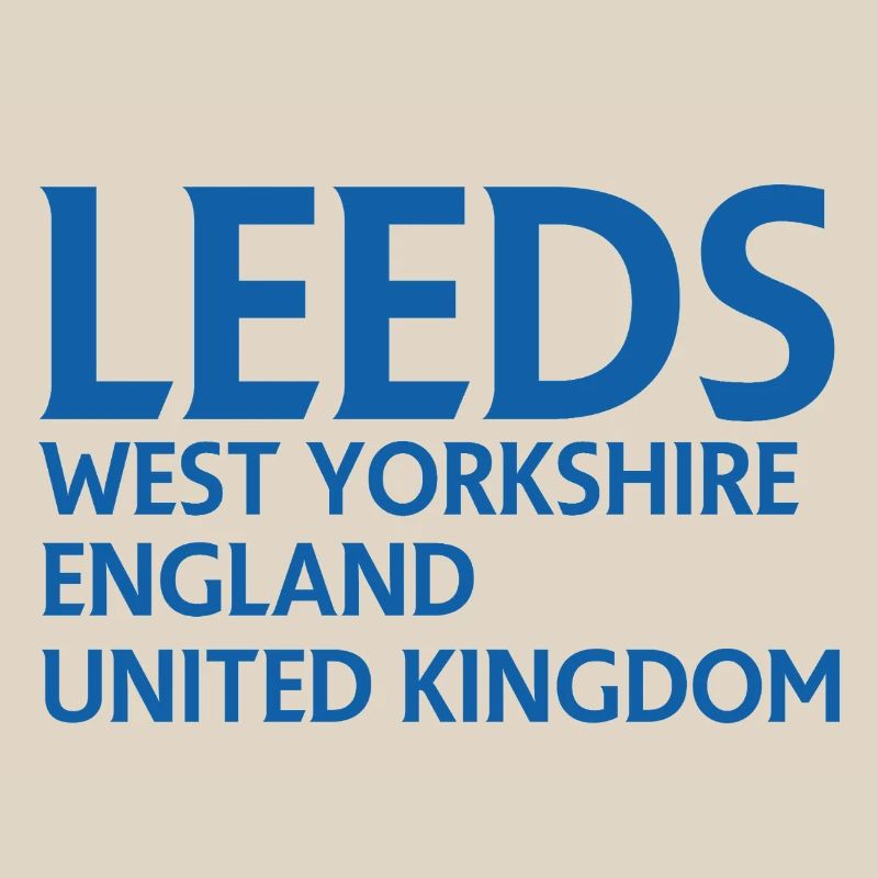 Leeds – England Lyrics Design