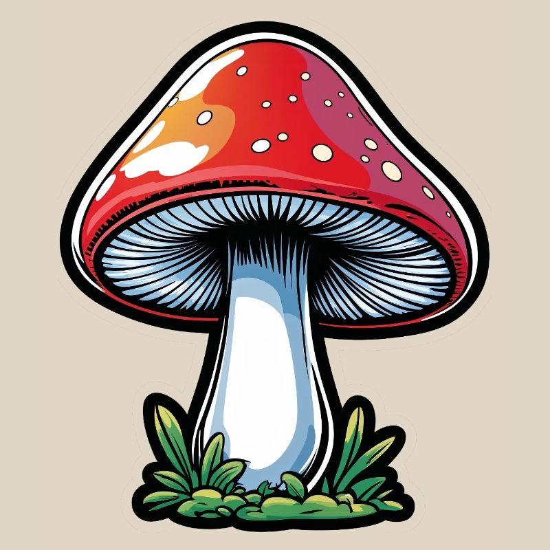 Conception du Popart Red Toadstool