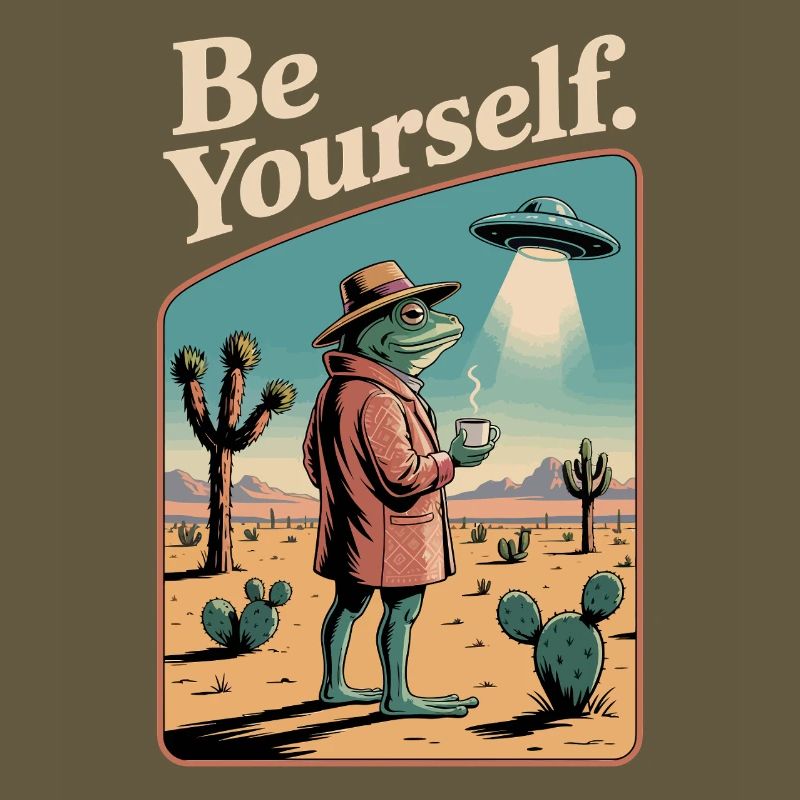 Be Yourself Cool Toad 
