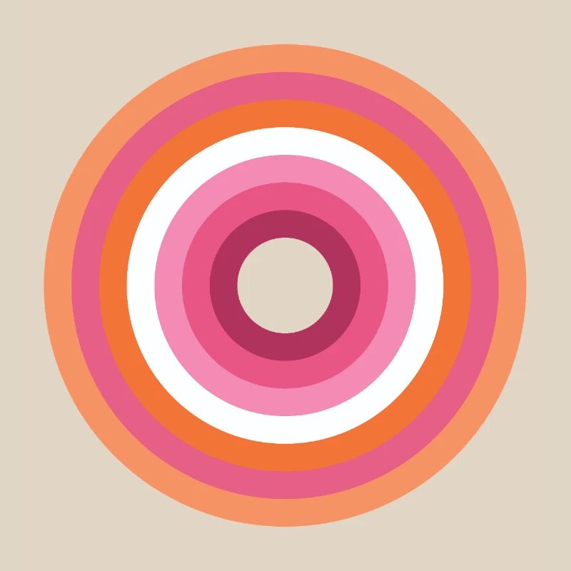 Palette Concentric Ring Lesbienne LGBTQ