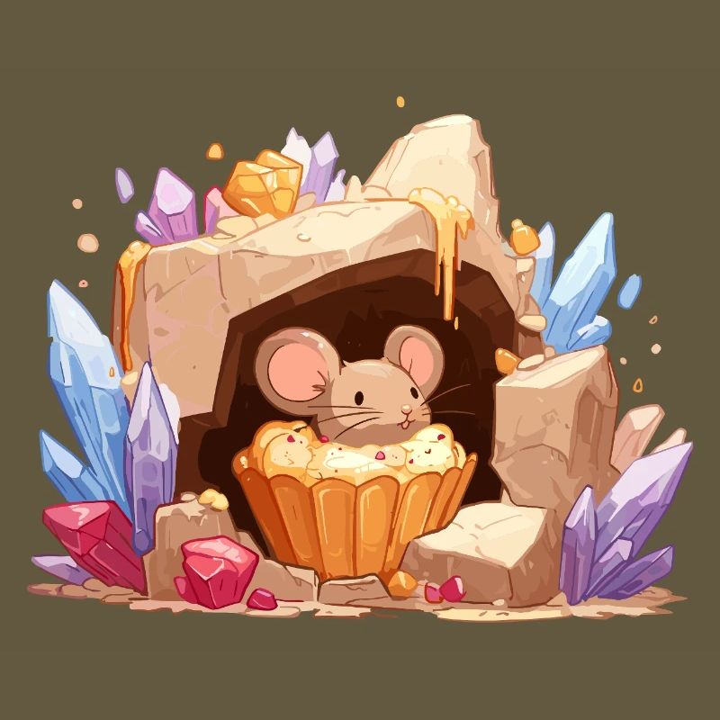 Crystal Cave Mouse Cake