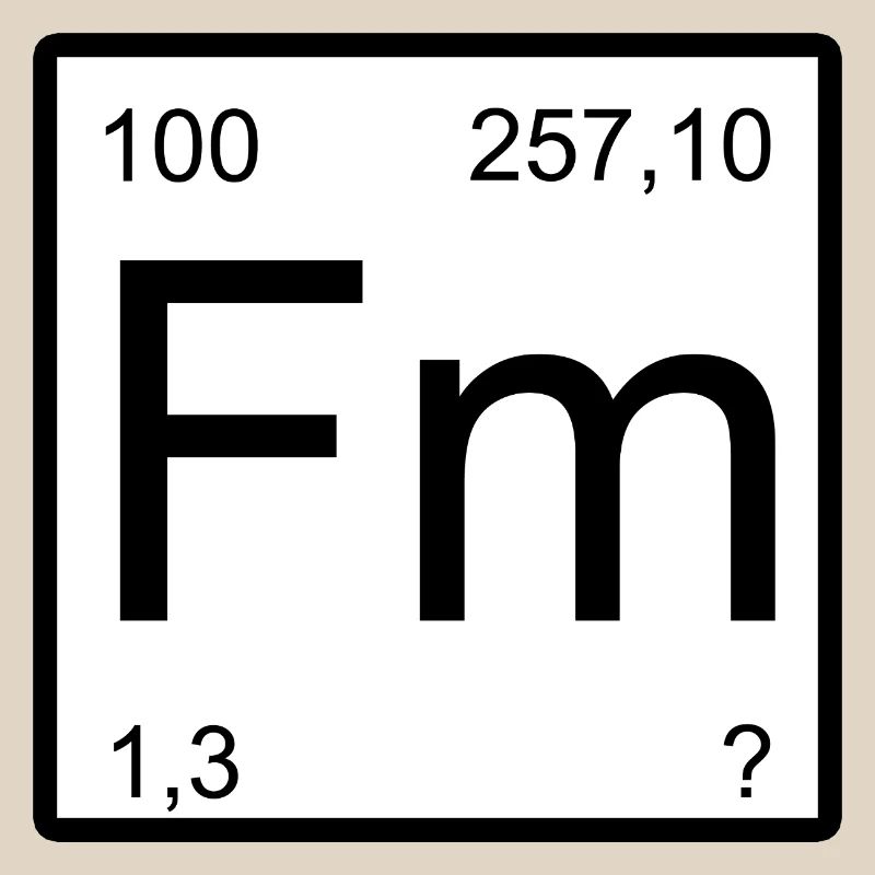 Conception de la table de période du fermium