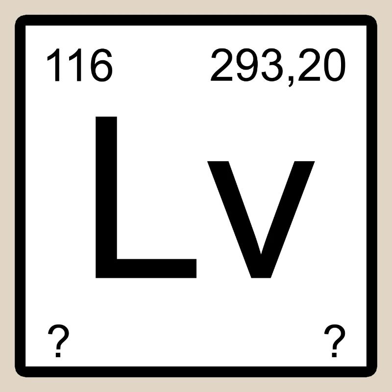 Livermorium Lv Element Square Design