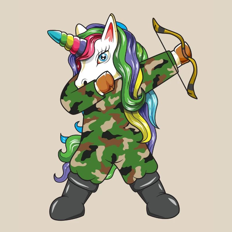 Dabbing: Einhornjäger, Tarnung, Bogenschütze, Bogenjäger, Bogenjäger,