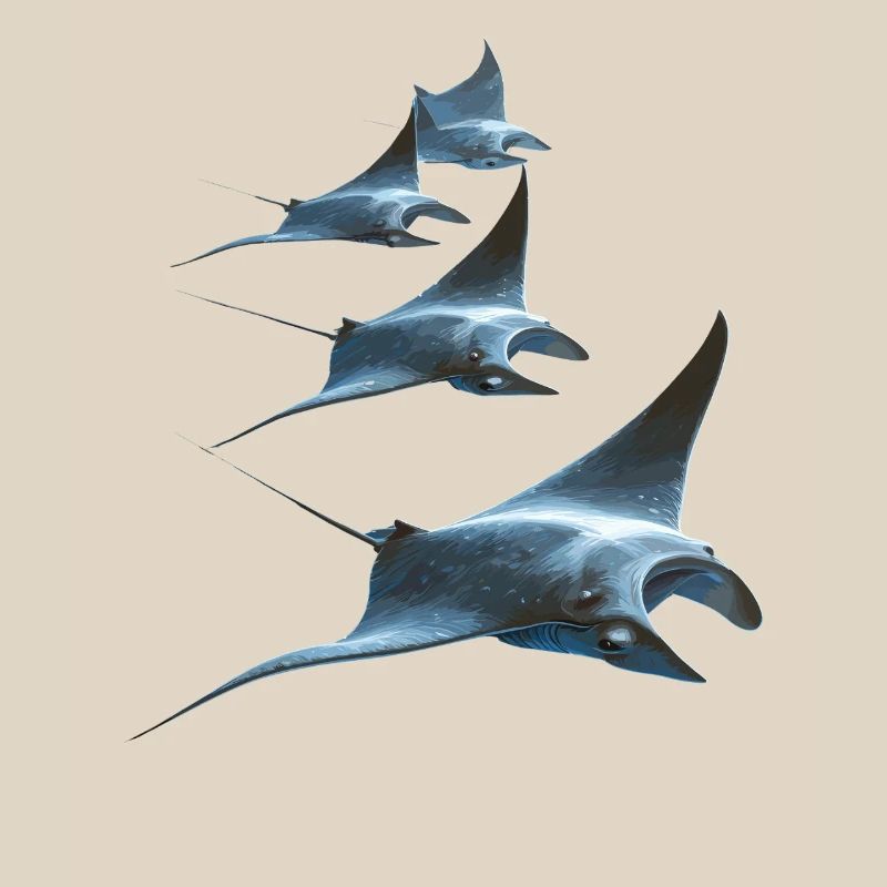 Manta Ray, Devil Ray, Stingray, Diver