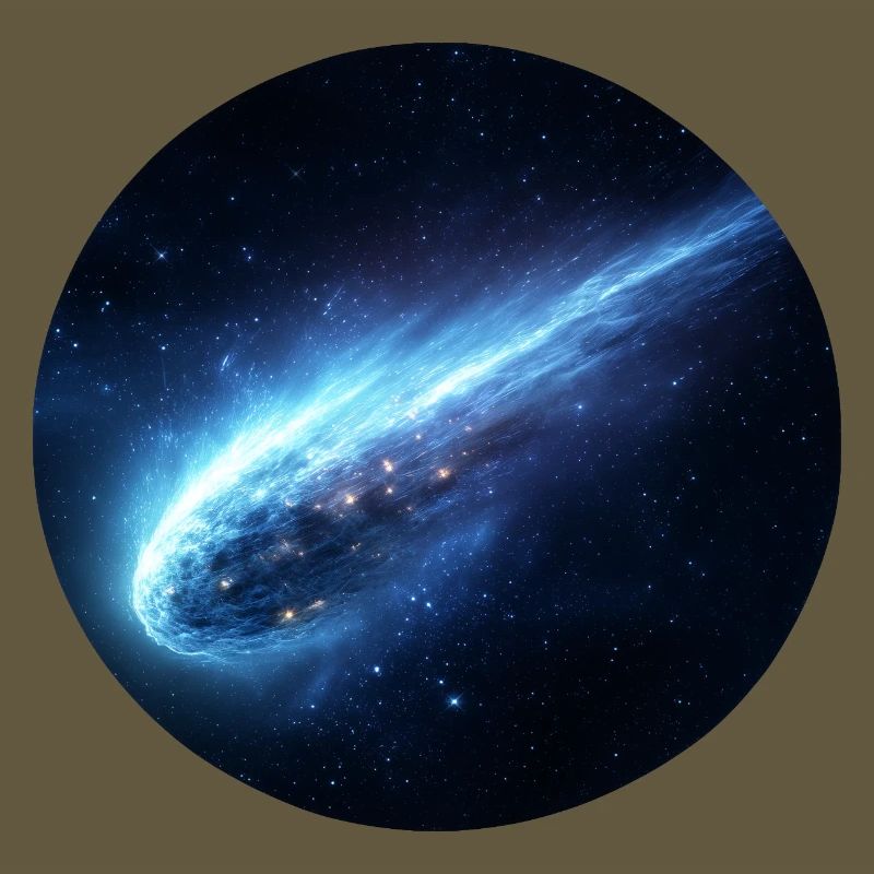 Astronomie Comète Spatiale Queue en Ligne