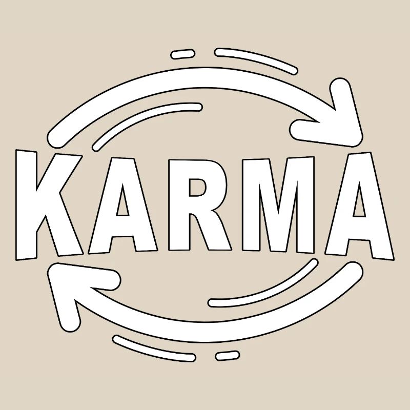 Karma - Minimalistisches Statement Design