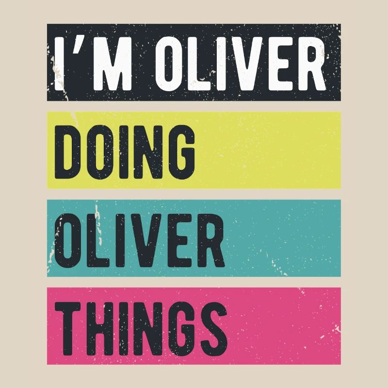I’m Oliver Doing Oliver Things Retro Colors