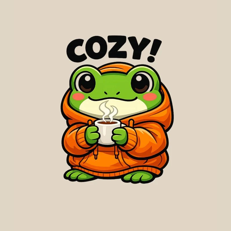 Sweat à capuche Pullover Grenouille Douillet