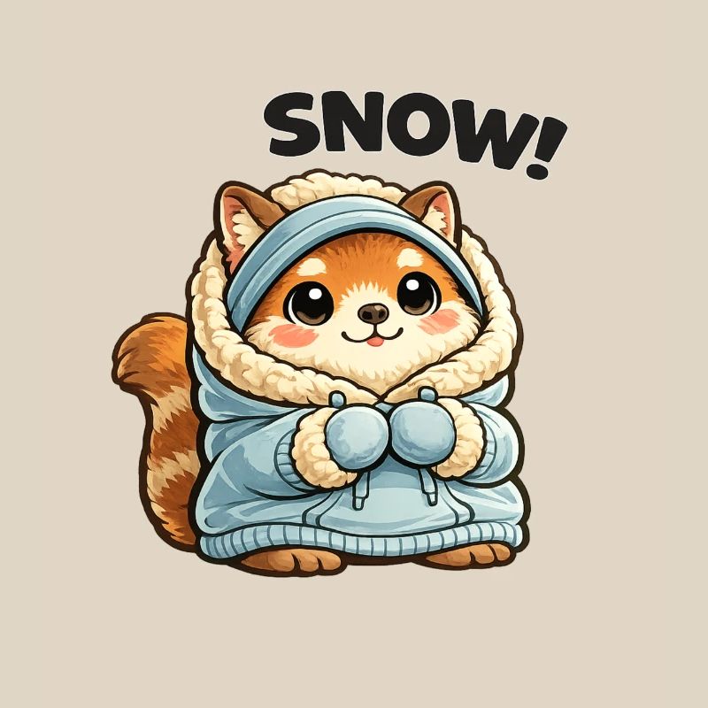 Fuchs im Winterpullover