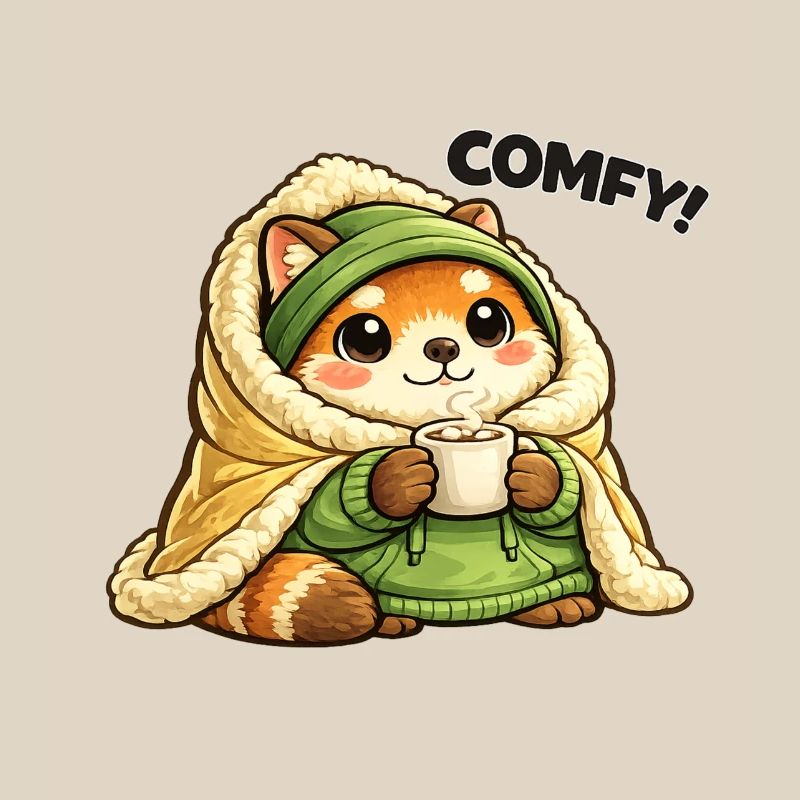 Cuddly panda in winter coat