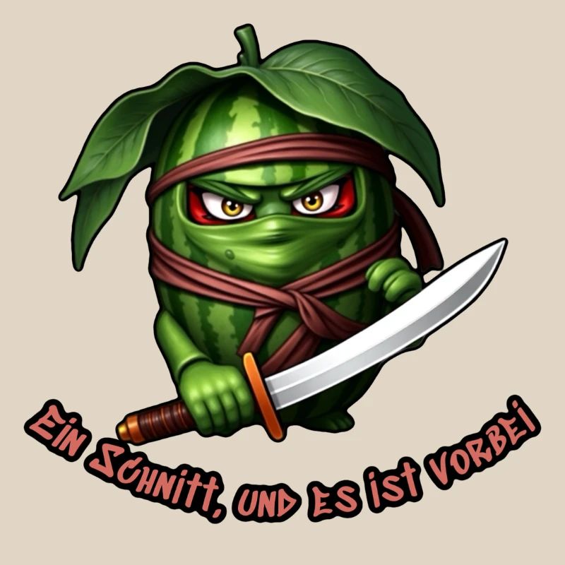 Ninja pastèque avec l’épée