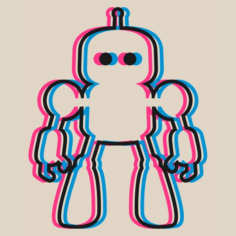 Roboter 3D Effekt KI Sci-Fi 