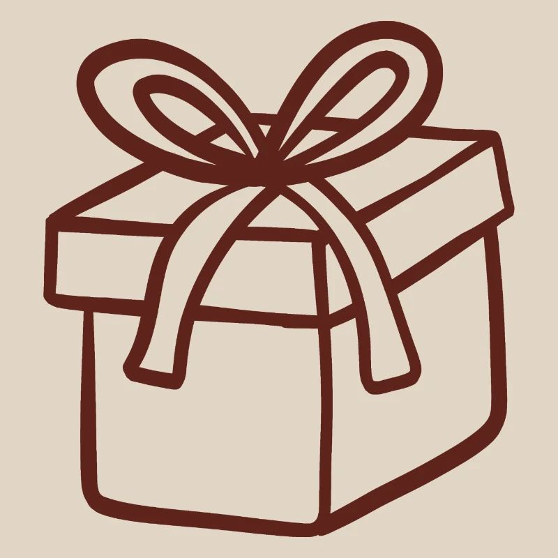 Rustic Hand-Drawn Gift Box