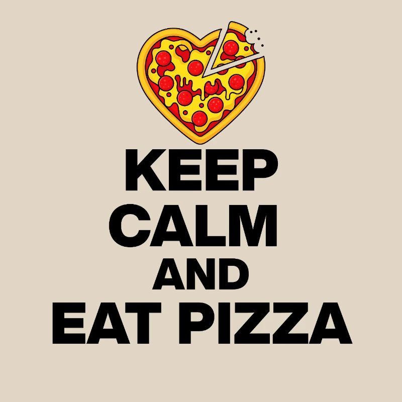 KEEP CALM AND EAT PIZZA, PIZZA JUNKIE GIFT 🍕