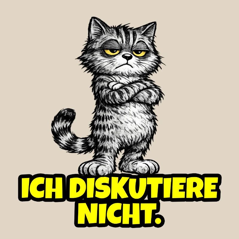 Ich diskutiere nicht. – Grumpy Katze (CAT)