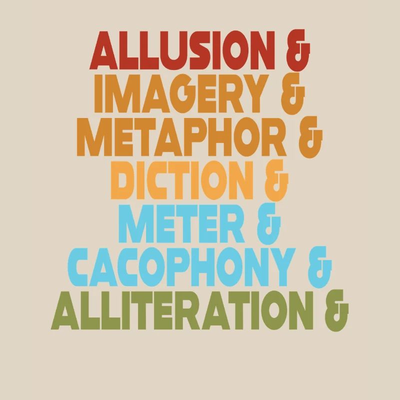 Literary Devices Typography Stack