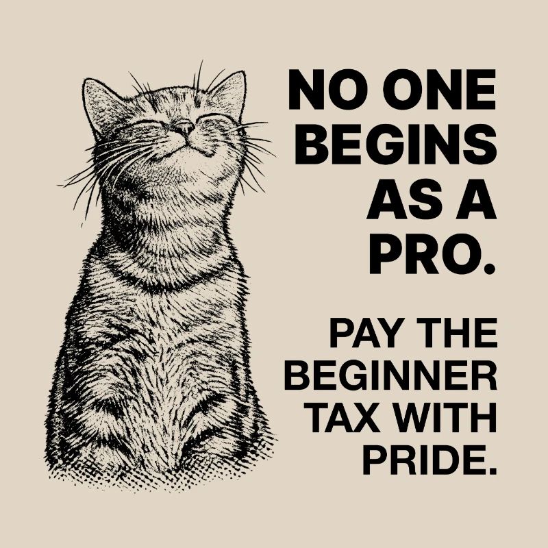 Beginner Mindset – Learning Cat Halftone