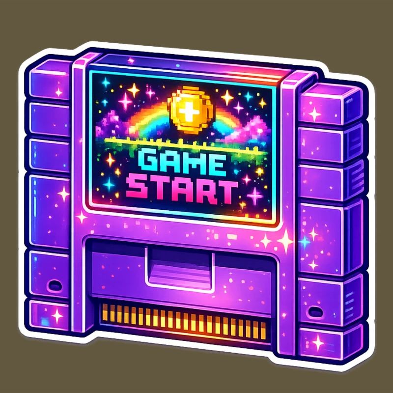 Néon Retro Arcade Start