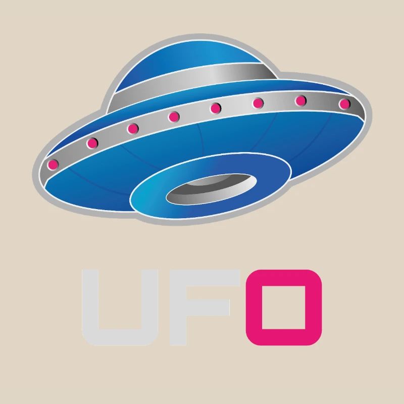 Futuristic Neon UFO