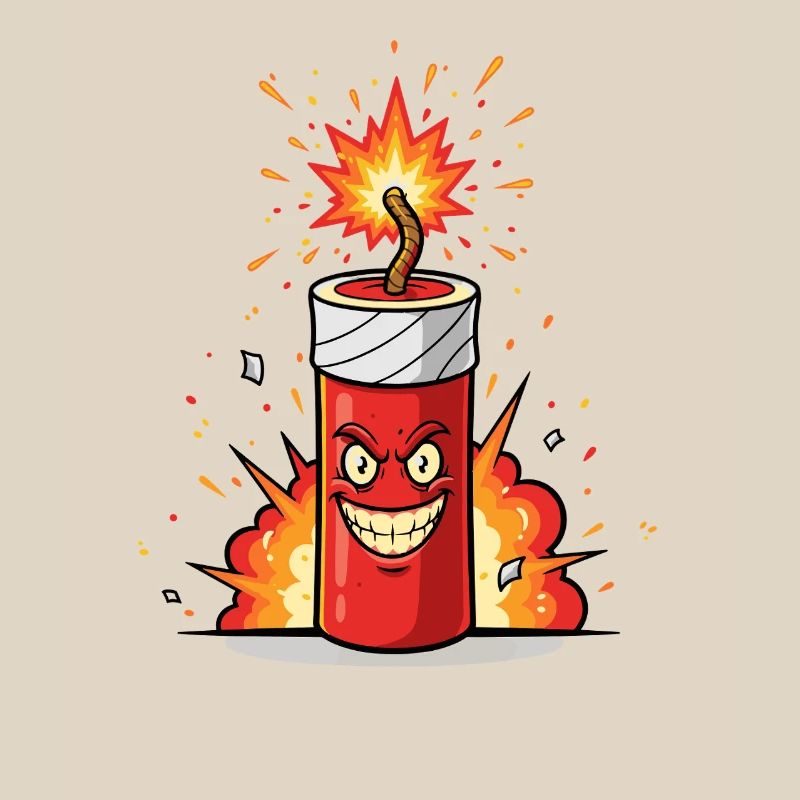 Angry Firecracker Comic