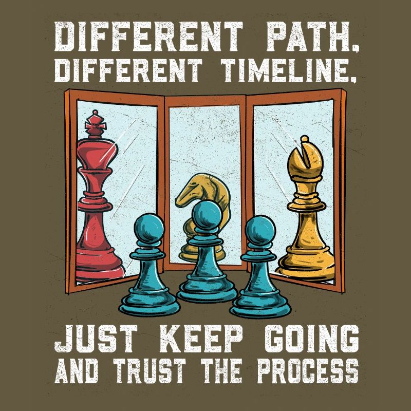 Chess path: Different way, confidence in the procedure