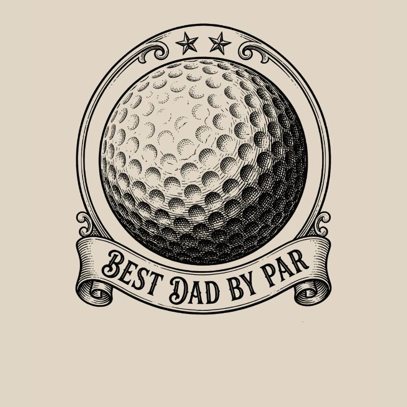 Moon Phase Golf Father Best Dad Par