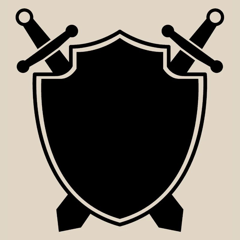 Bouclier médiéval avec épée