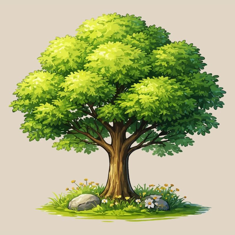 Tree in the sunlight