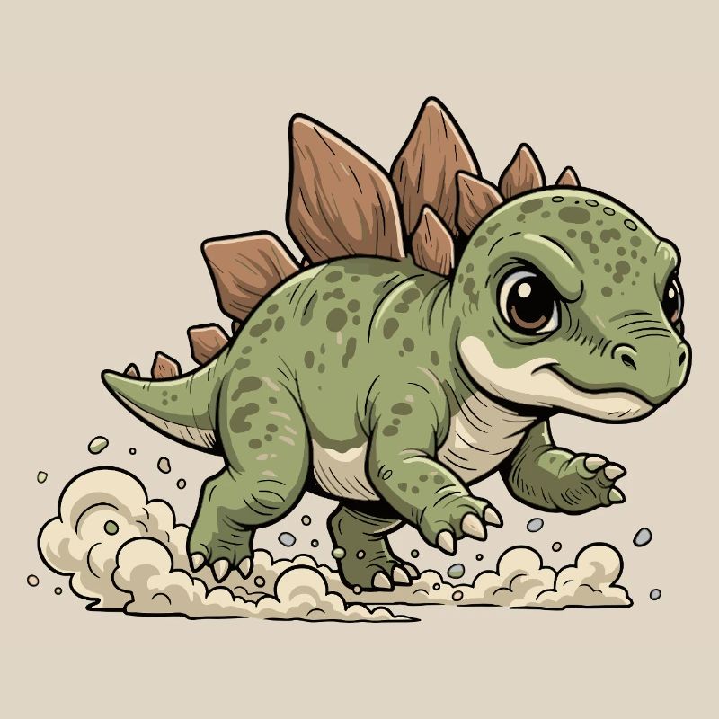 Cheerful Stegosaurus