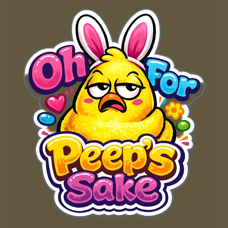 For Peeps Sake Happy Easter Easter Chick Vintage