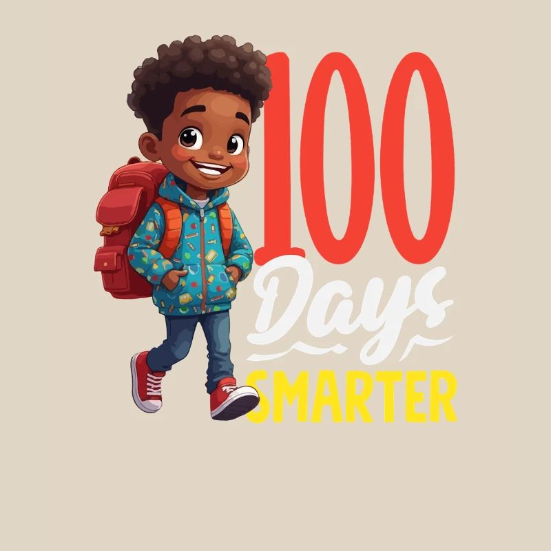 100 Days Smart Student with Backpack