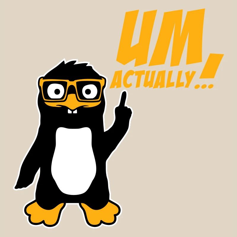Le Pingouin devient le logo du nerd vraiment drôle