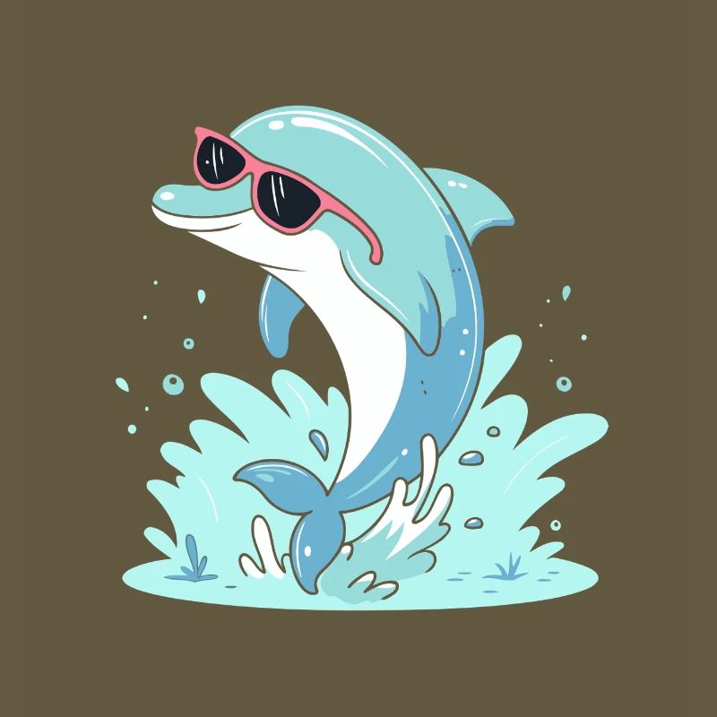 Dolphin Summer Pink Glasses