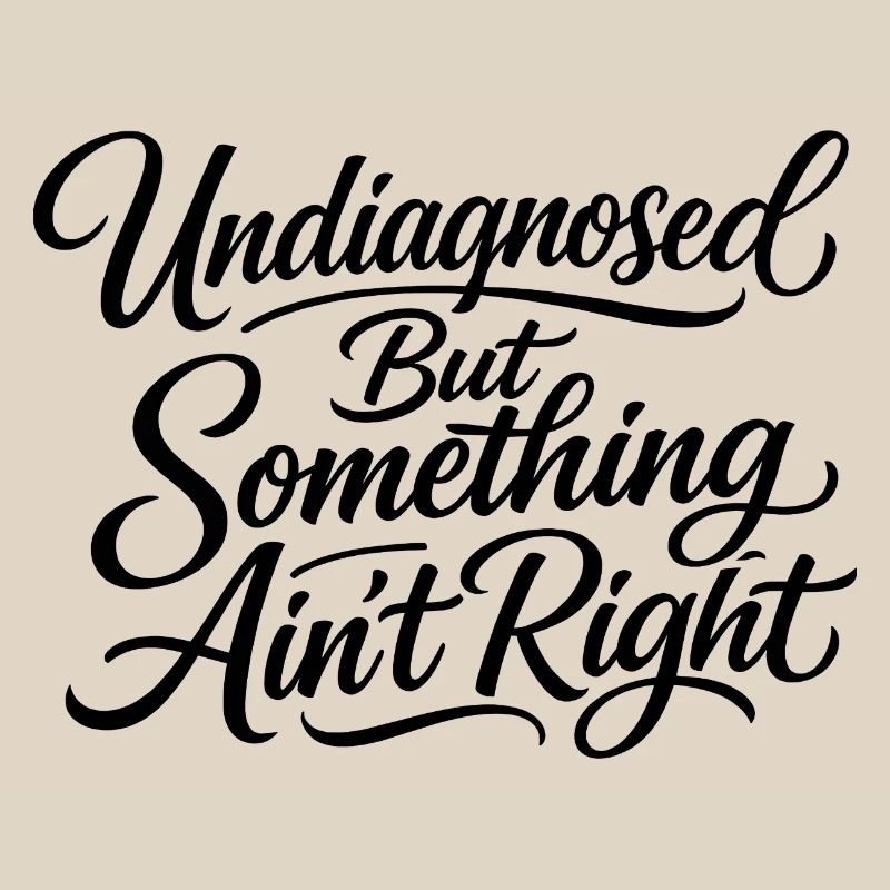 Not diagnosed, but something is wrong