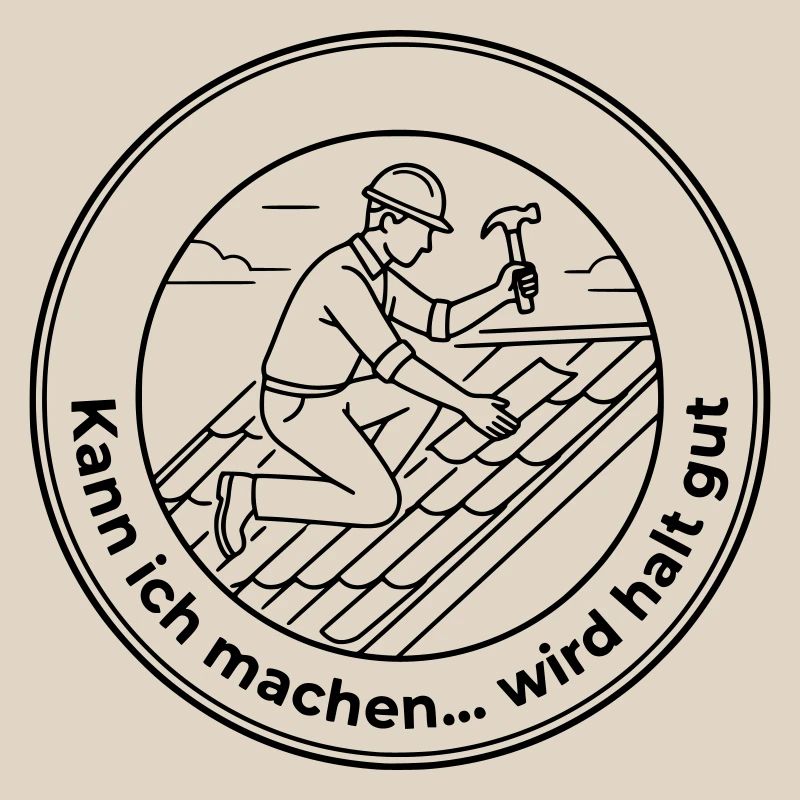 Dachdecker Sarkasmus kann ich machen wird gut