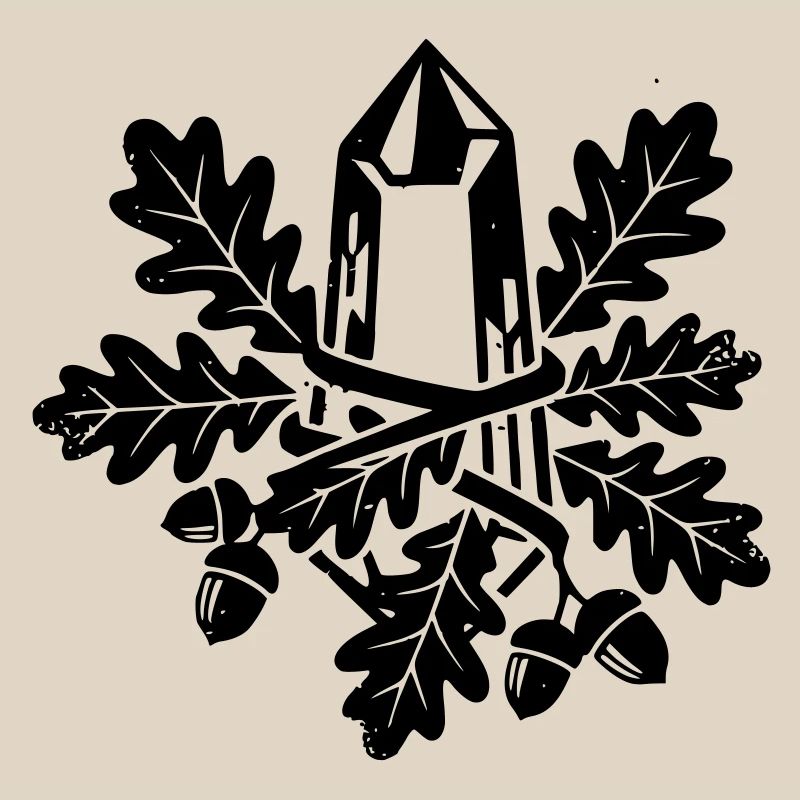 Crystal Oak Leaf Magic Forest