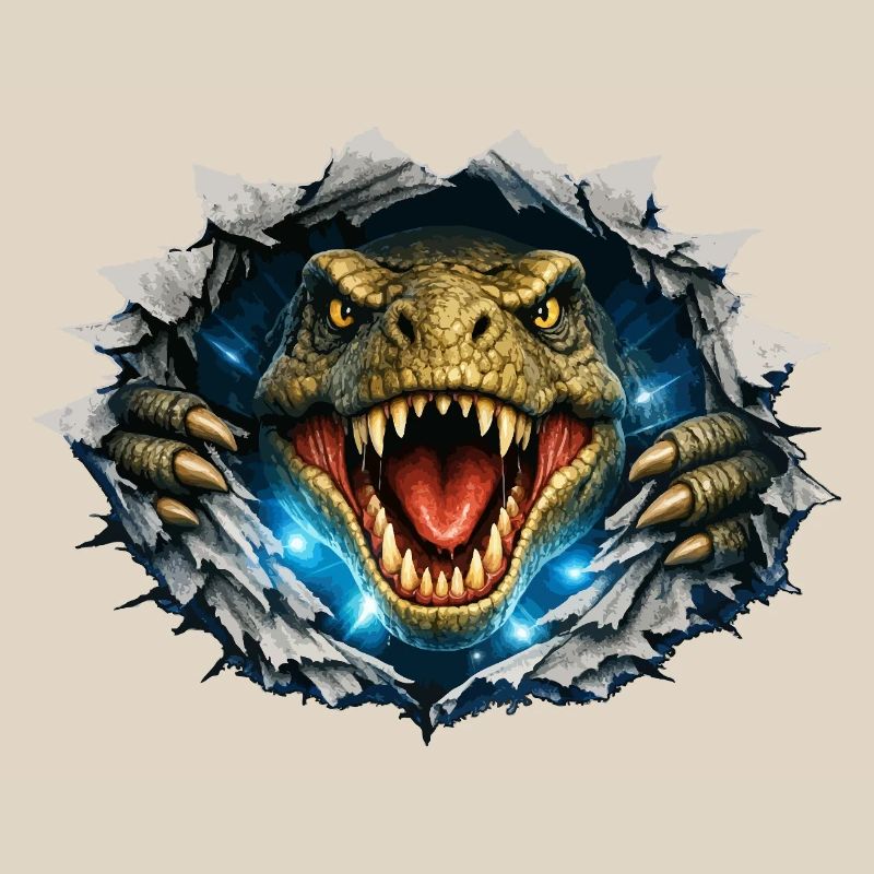 Percée du T-Rex à partir du crack
